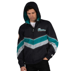 Miami Dolphins Starter Thursday Night Gridiron Vintage Logo Full-Zip Hoodie Black