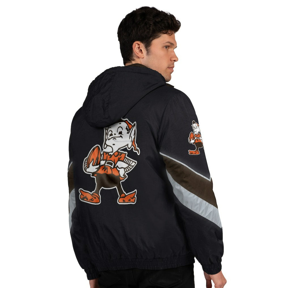 Cleveland Browns Starter Thursday Night Gridiron Vintage Logo Full-Zip Hoodie Black