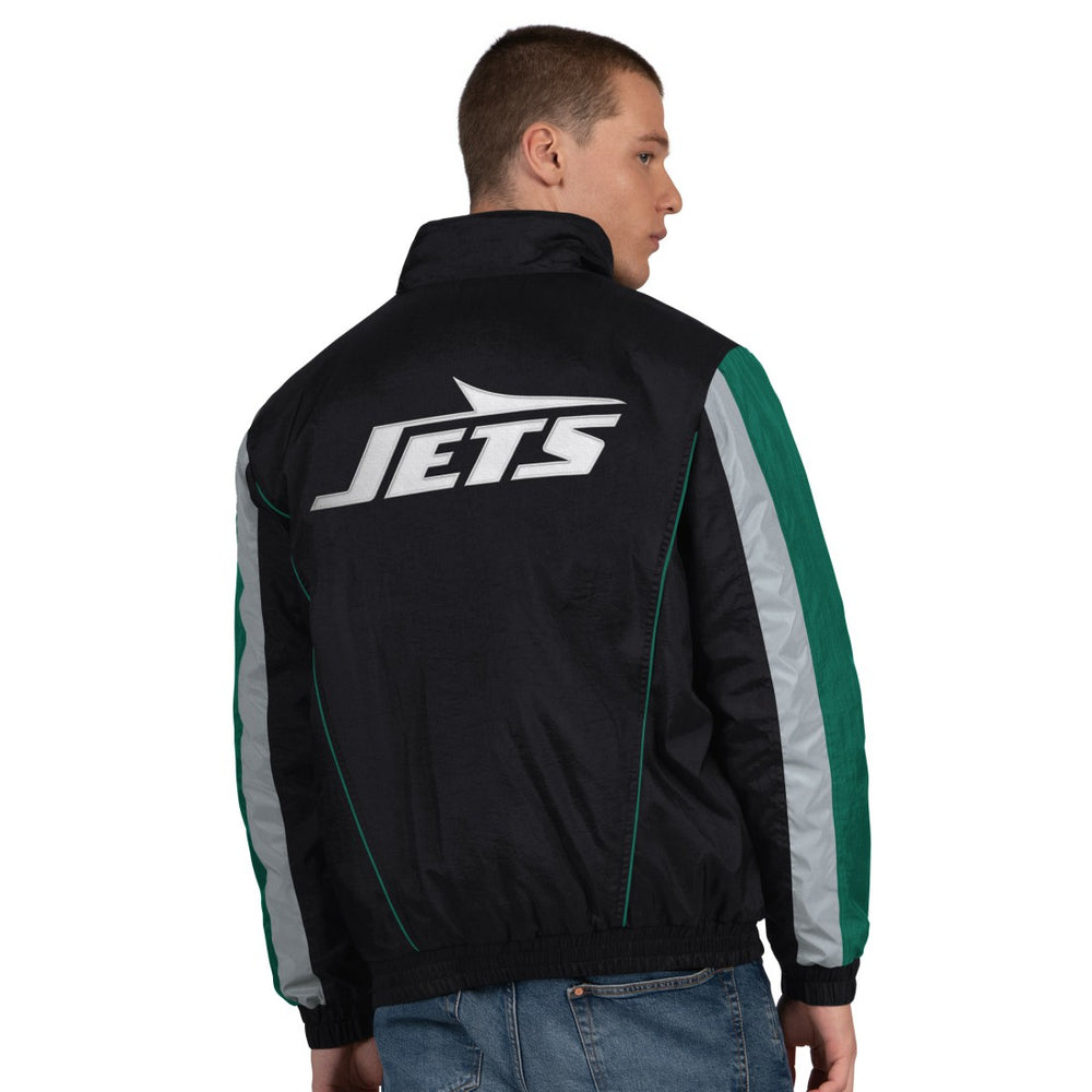 New York Jets Starter Thursday Night Gridiron Half-Zip Jacket Black