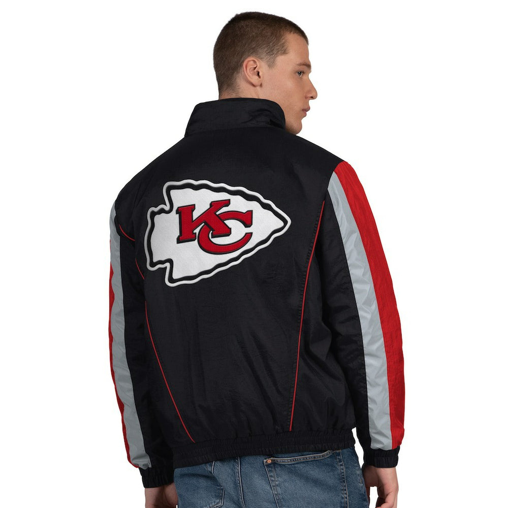 Kansas City Chiefs Starter Thursday Night Gridiron Half-Zip Jacket Black