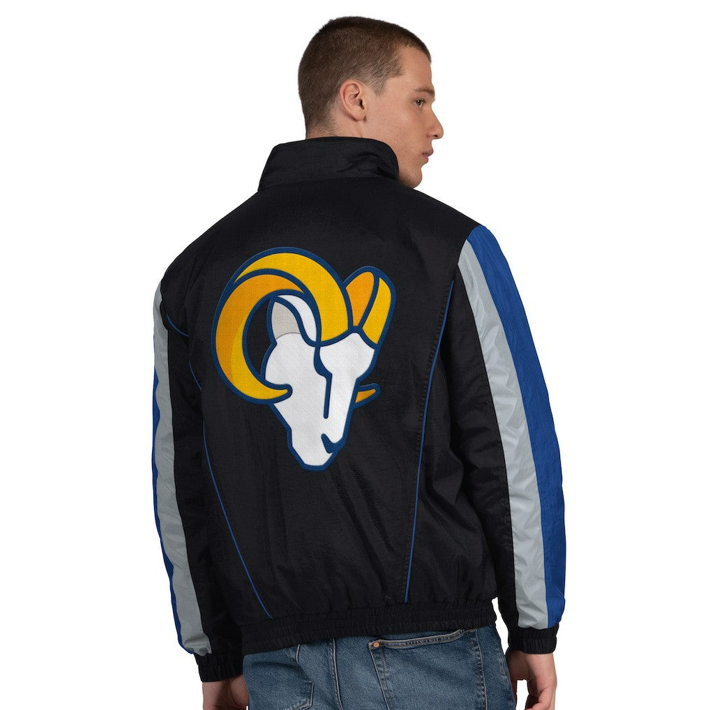 Los Angeles Rams Starter Thursday Night Gridiron Half-Zip Jacket Black
