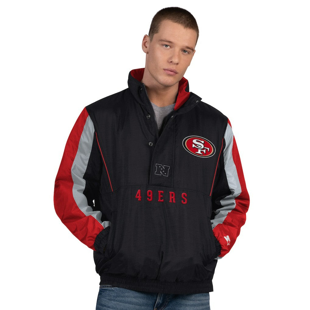 San Francisco 49ers Starter Thursday Night Gridiron Half-Zip Jacket Black