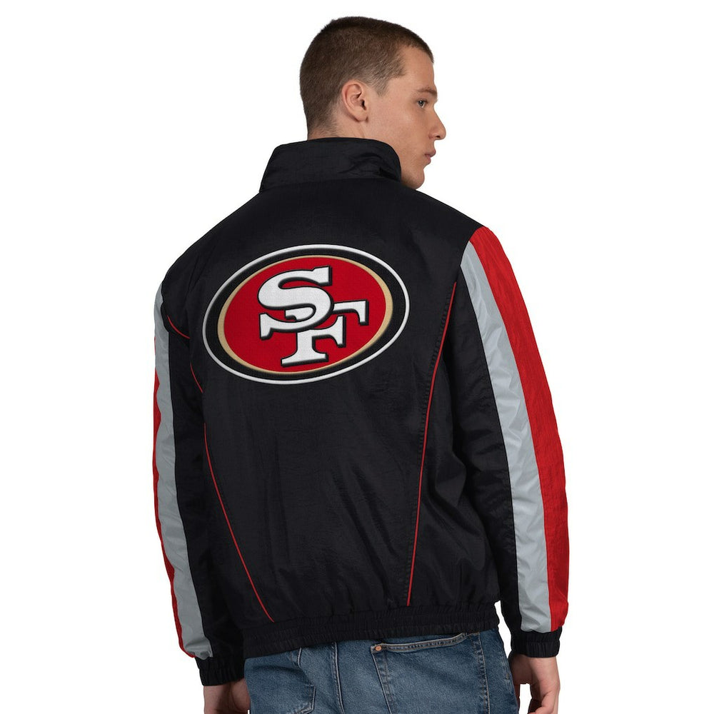 San Francisco 49ers Starter Thursday Night Gridiron Half-Zip Jacket Black