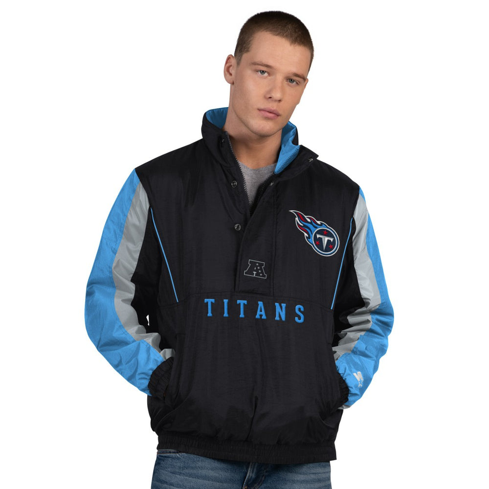 Tennessee Titans Starter Thursday Night Gridiron Half-Zip Jacket Black