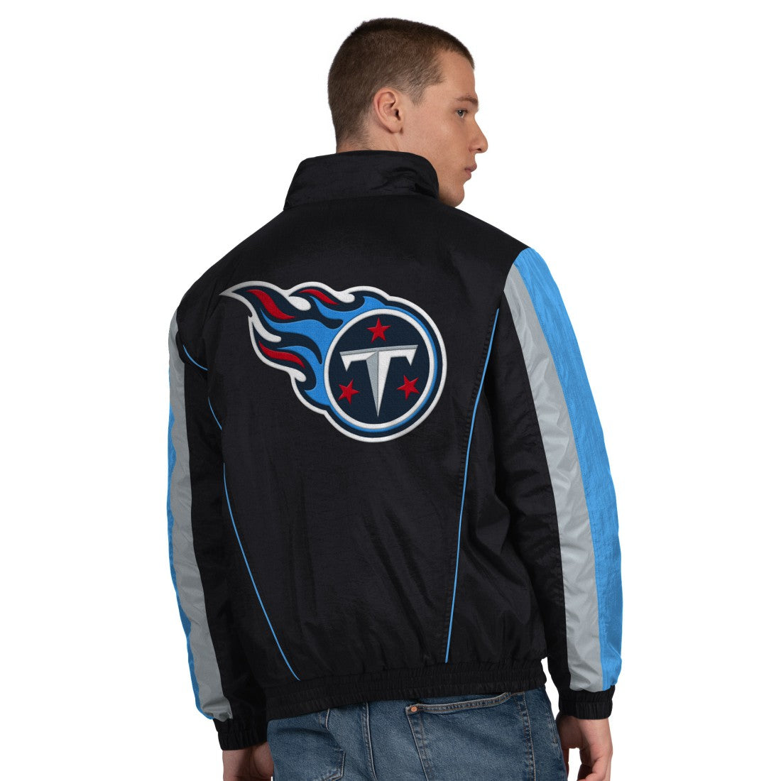 Tennessee Titans Starter Thursday Night Gridiron Half-Zip Jacket Black