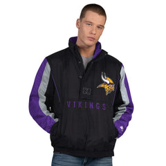 Minnesota Vikings Starter Thursday Night Gridiron Half-Zip Jacket Black