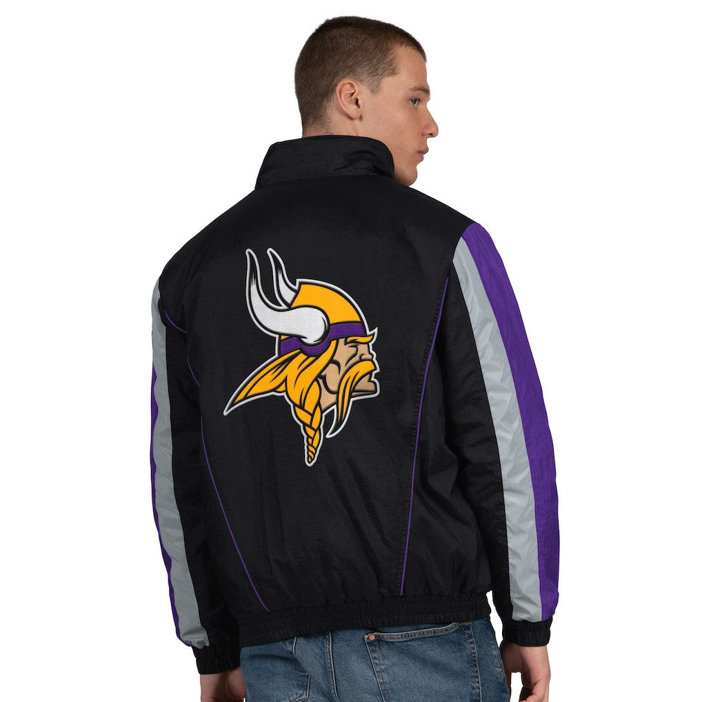 Minnesota Vikings Starter Thursday Night Gridiron Half-Zip Jacket Black