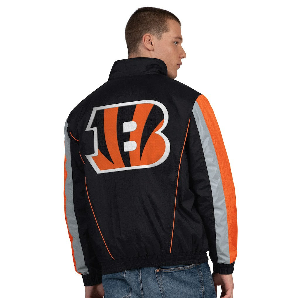 Cincinnati Bengals Starter Thursday Night Gridiron Half-Zip Jacket Black