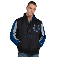 Indianapolis Colts Starter Thursday Night Gridiron Half-Zip Jacket Black