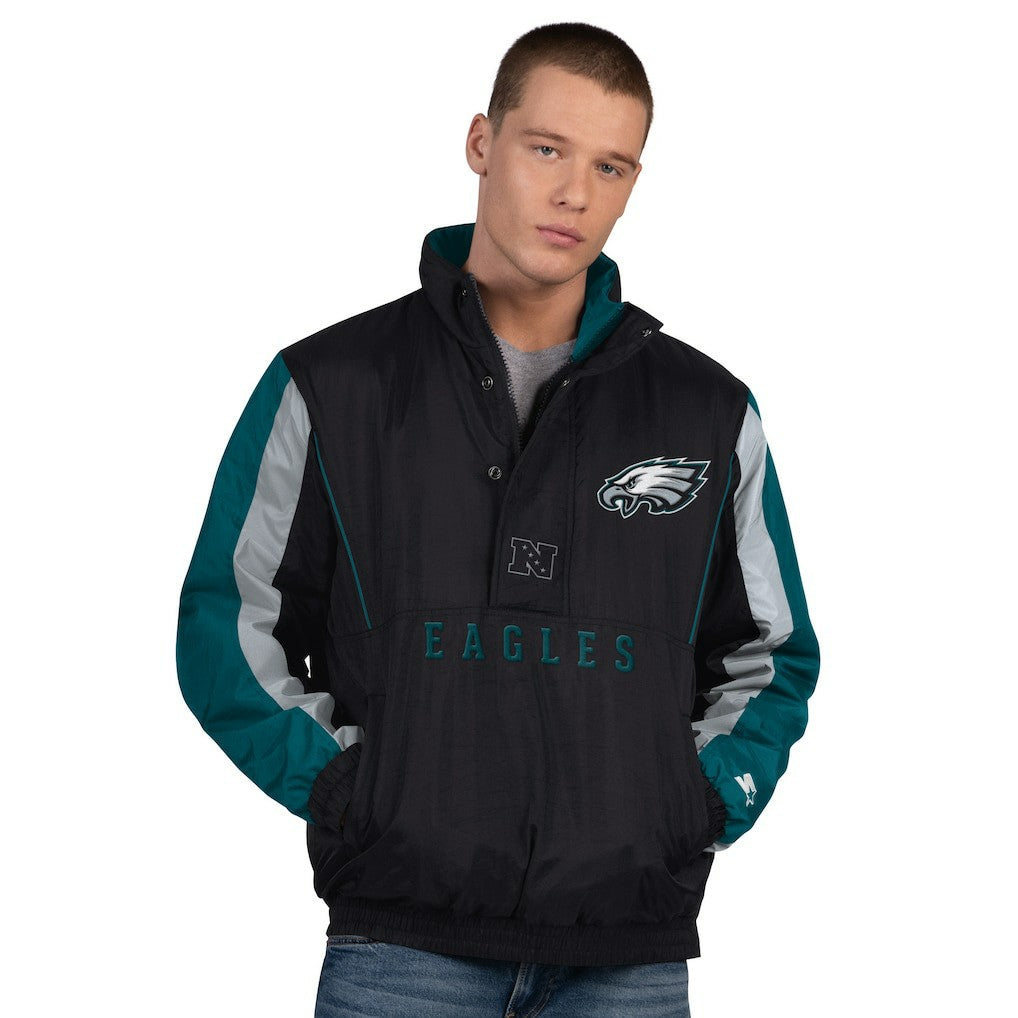 Philadelphia Eagles Starter Thursday Night Gridiron Half-Zip Jacket Black