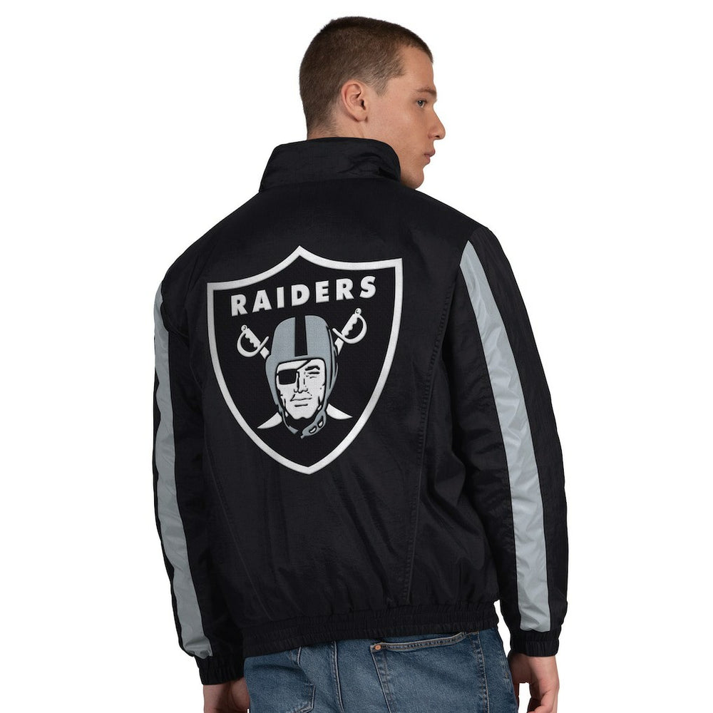 Las Vegas Raiders Starter Thursday Night Gridiron Half-Zip Jacket Black