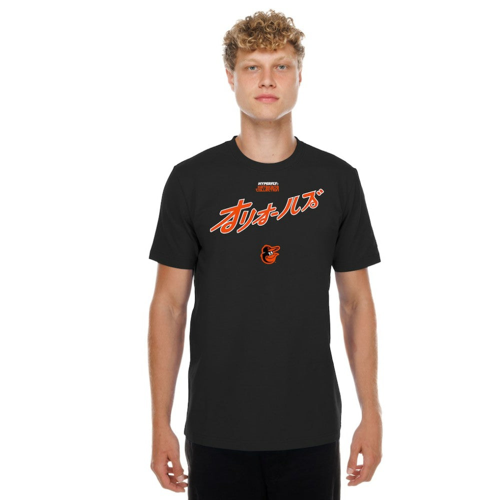 Baltimore Orioles New Era x Hyperfly T-Shirt - Black T-shirts