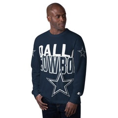 Dallas Cowboys Starter Clutch Hit Long Sleeve T-Shirt Navy