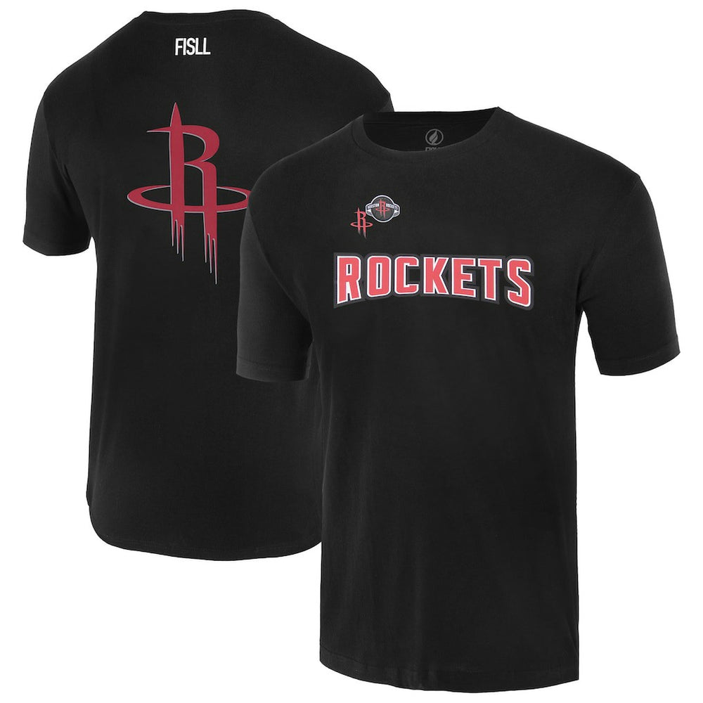 Houston Rockets FISLL Unisex Oversize Logo T-Shirt Black