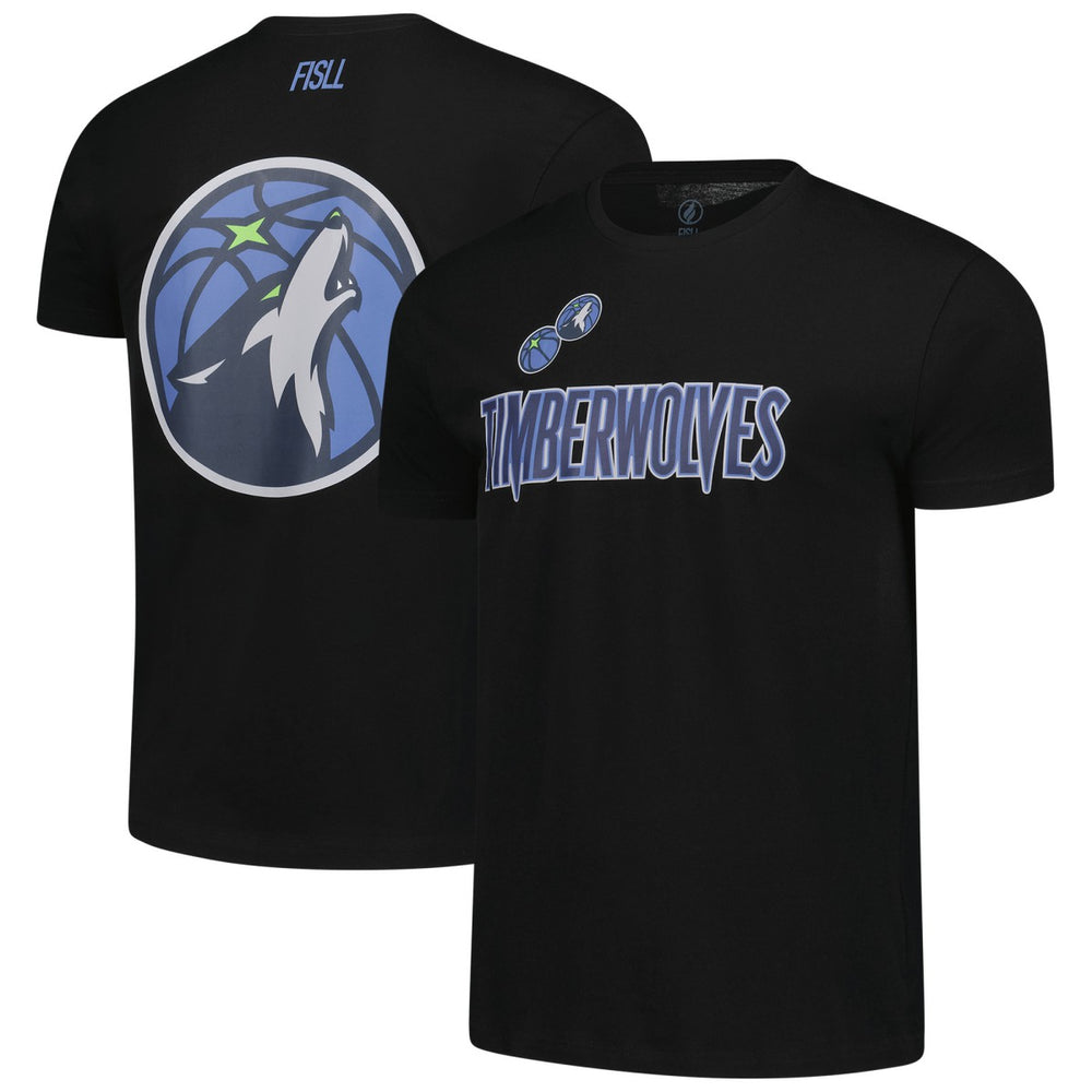 Minnesota Timberwolves FISLL Unisex Oversize Logo T-Shirt Black