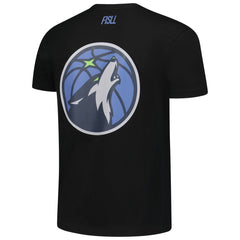 Minnesota Timberwolves FISLL Unisex Oversize Logo T-Shirt Black