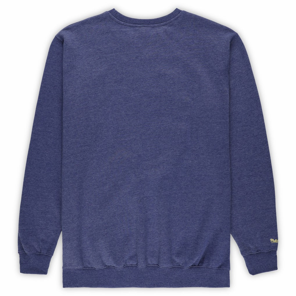 Golden State Warriors Hardwood Classics Big & Tall Crewneck Sweatshirt Heather Royal