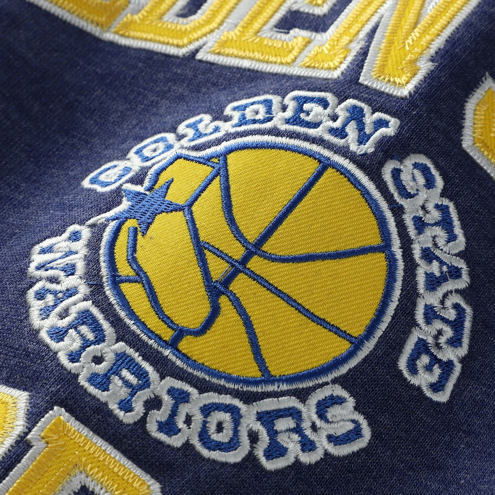 Golden State Warriors Hardwood Classics Big & Tall Crewneck Sweatshirt Heather Royal