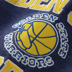 Golden State Warriors Hardwood Classics Big & Tall Crewneck Sweatshirt Heather Royal