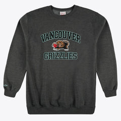 Memphis Grizzlies Hardwood Classics Big & Tall Crewneck Sweatshirt Heather Charcoal