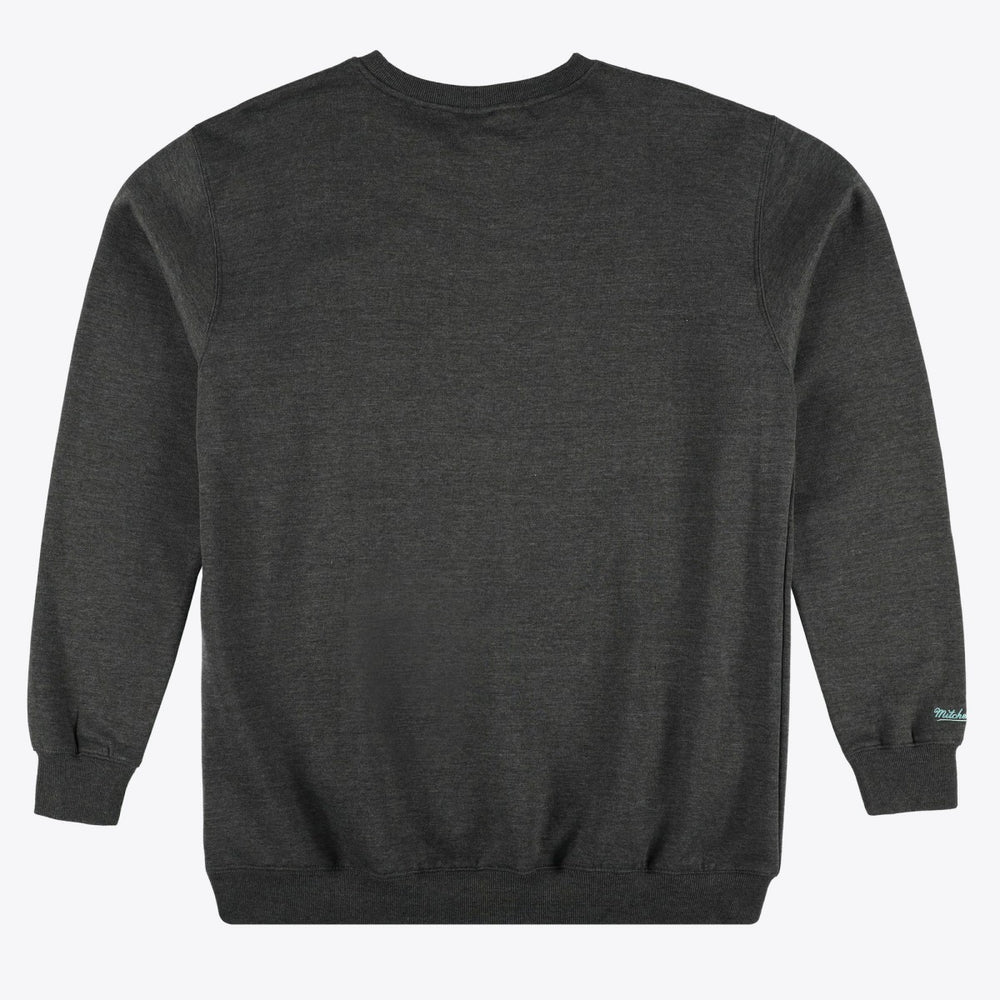 Memphis Grizzlies Hardwood Classics Big & Tall Crewneck Sweatshirt Heather Charcoal