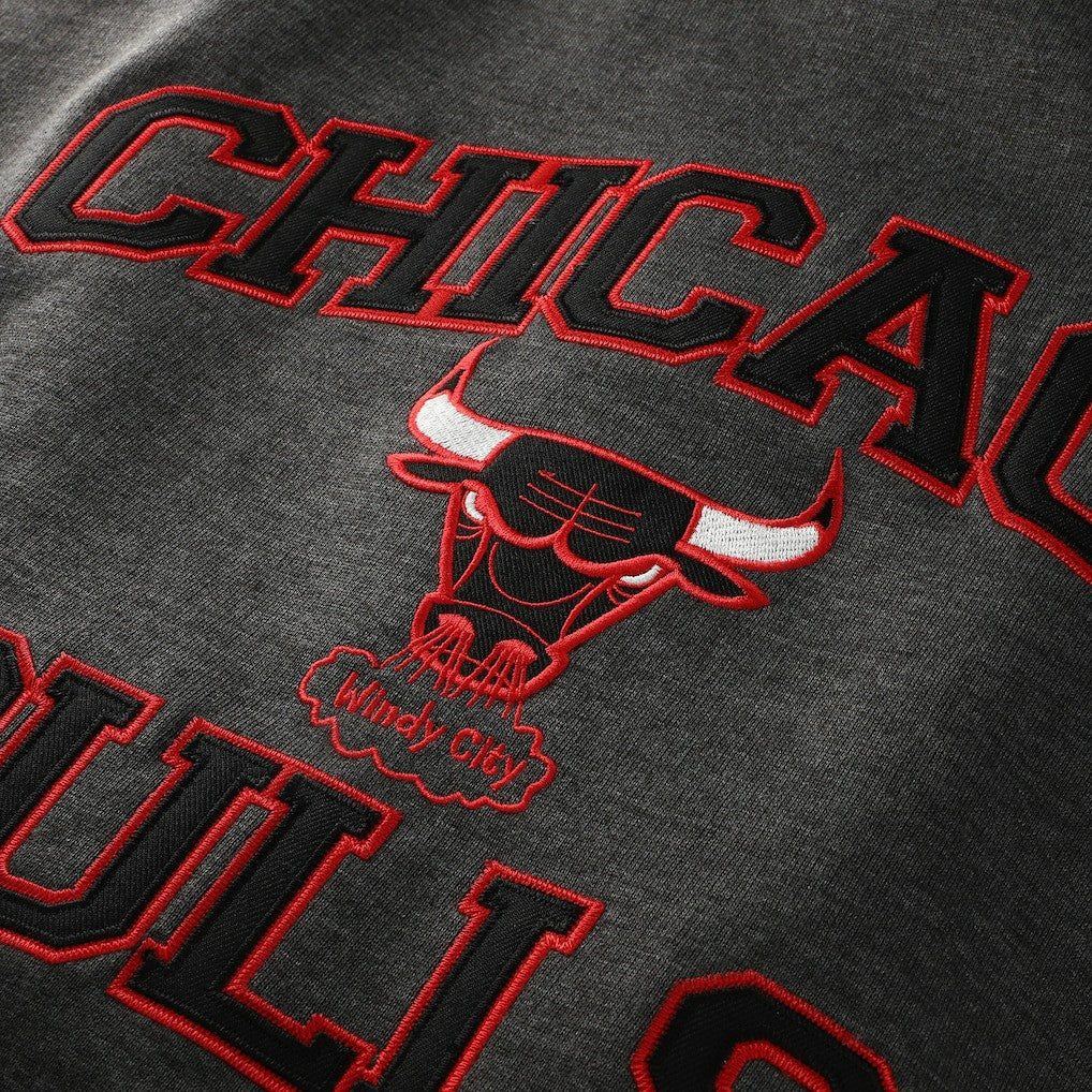 Chicago Bulls Hardwood Classics Big & Tall Crewneck Sweatshirt Heather Charcoal