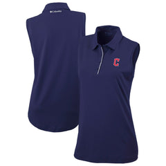 Cleveland Guardians Columbia Women's Tend The Ball Sleeveless Polo - Navy