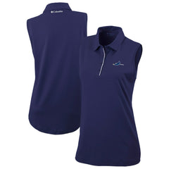 Tampa Bay Rays Columbia Women's Tend The Ball Sleeveless Polo - Navy