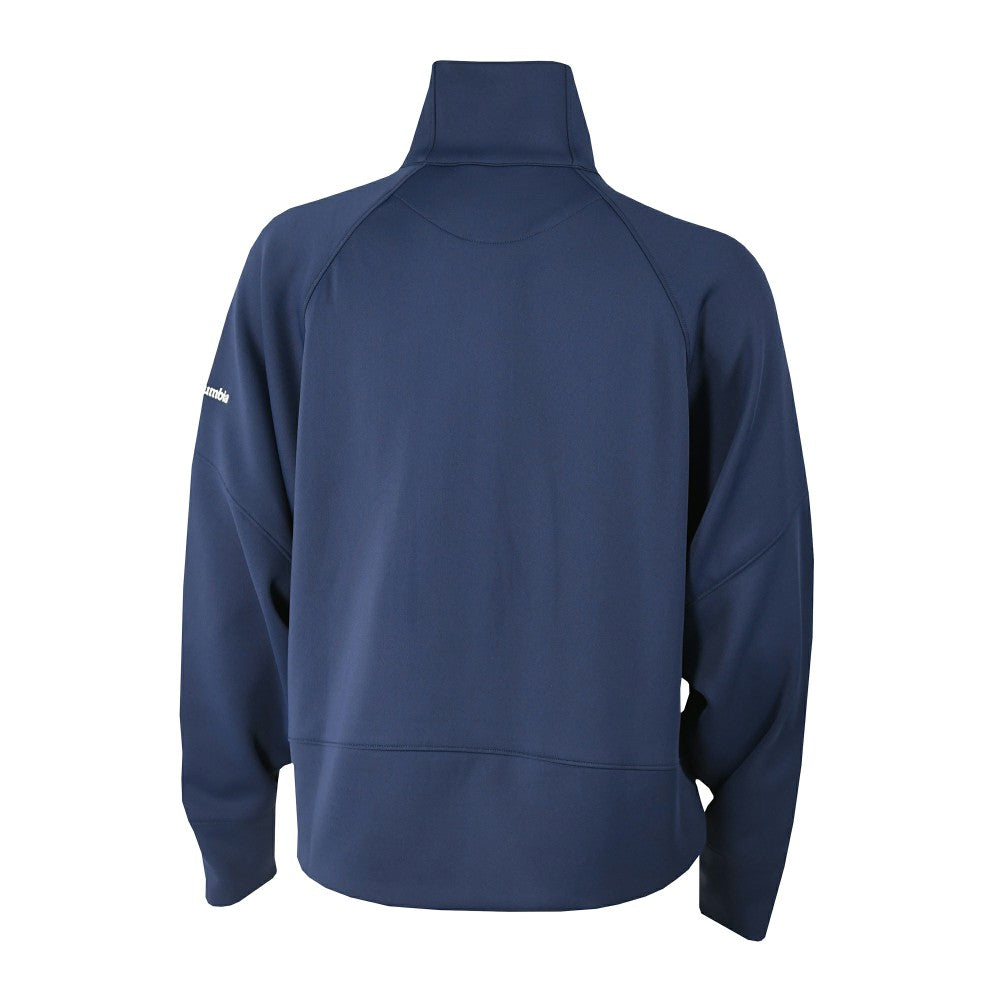 Milwaukee Brewers Columbia Women's Wickhams Hills Raglan Omni-Wick Quarter-Zip Pullover - Navy Pullover