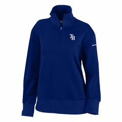 Tampa Bay Rays Columbia Women's Birchwood Hills Quarter-Zip Pullover - Navy Pullover