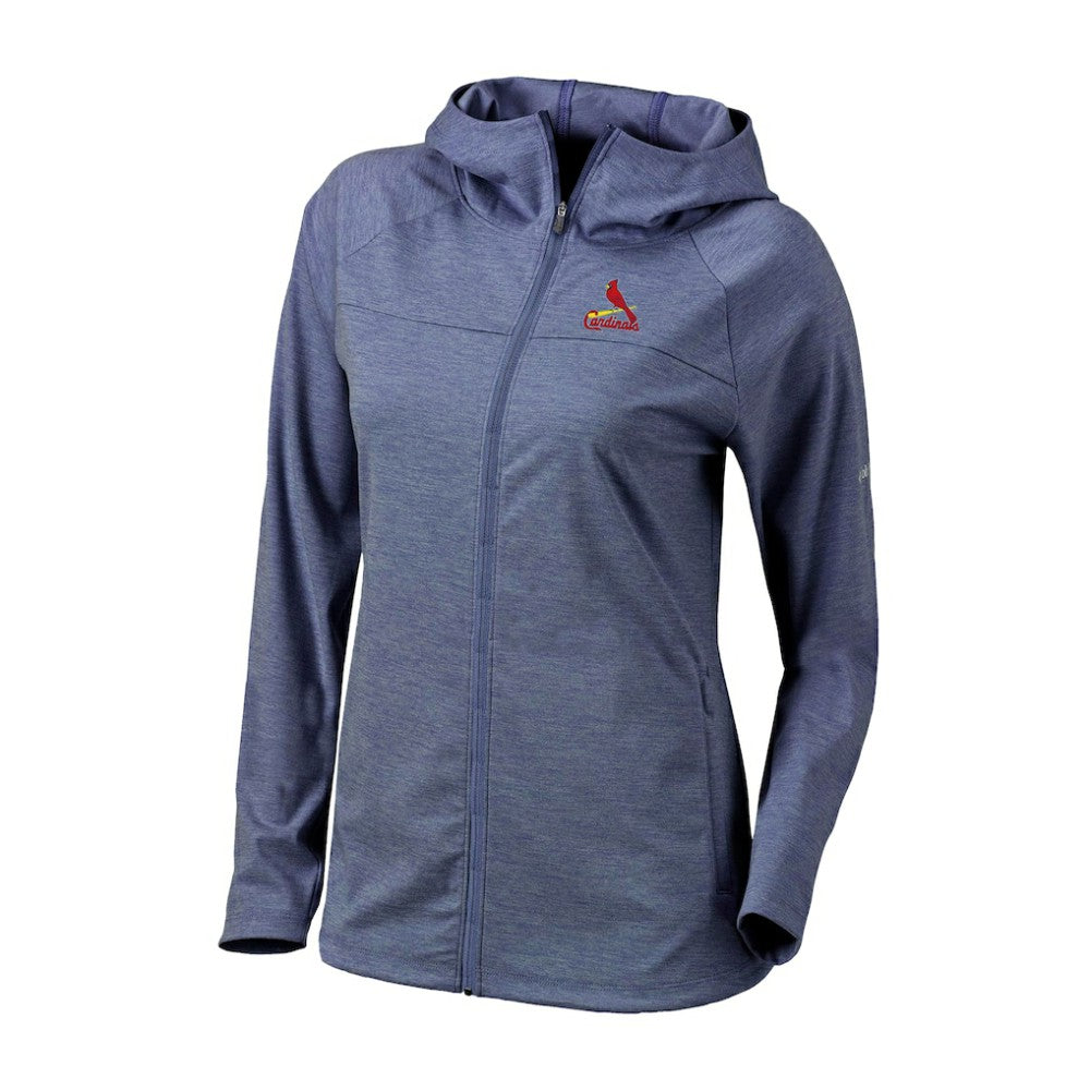 St. Louis Cardinals Columbia Women's Half Shot Full-Zip Hoodie - Navy Hoodies
