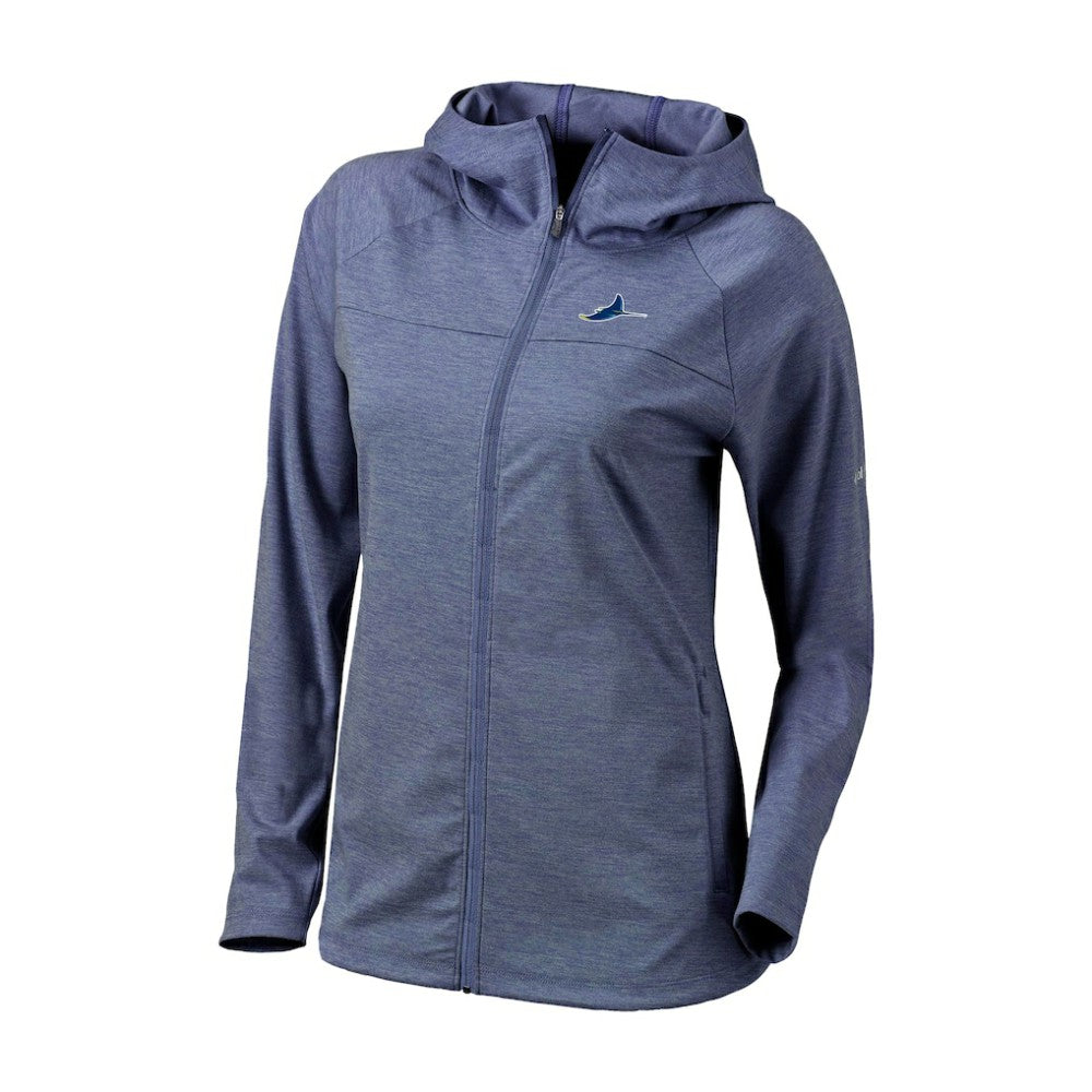 Tampa Bay Rays Columbia Women's Half Shot Full-Zip Hoodie - Navy Hoodies