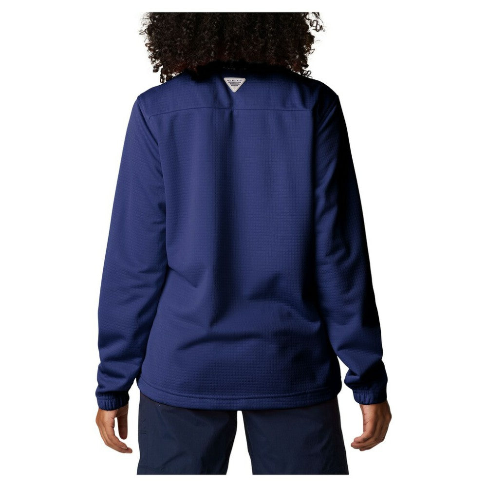 Milwaukee Brewers Columbia Women's Skiff Guide Fleece Half-Zip Pullover Jacket - Navy Jackets