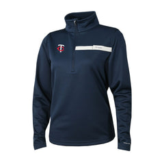 Minnesota Twins Columbia Women's Skiff Guide Fleece Half-Zip Pullover Jacket - Navy Jackets