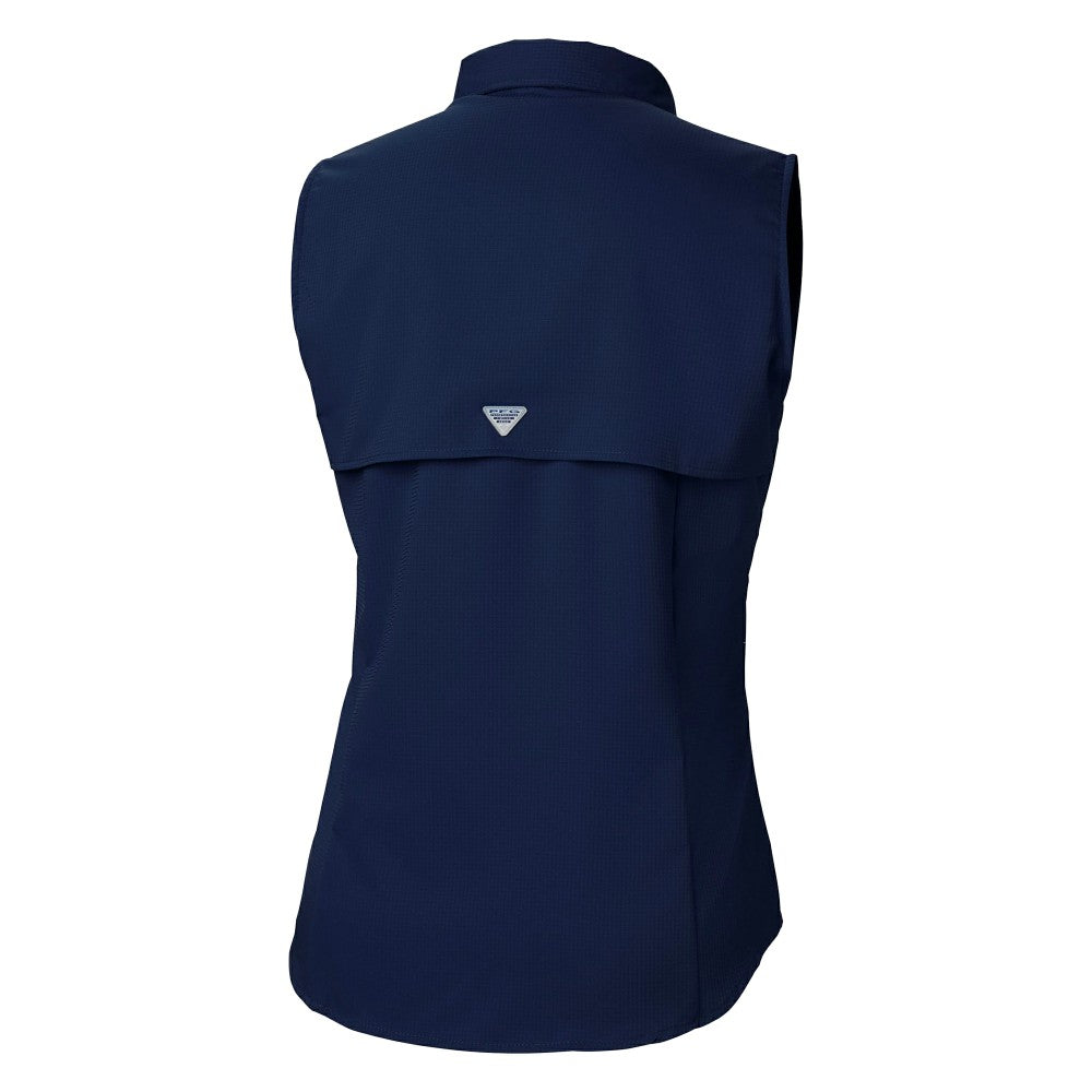 Cleveland Guardians Columbia Women's Tamiami Sleeveless Shirt - Navy