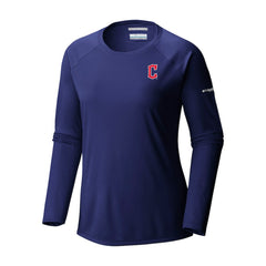 Cleveland Guardians Columbia Tidal Tee II Long Sleeve T-Shirt - Navy T-shirts