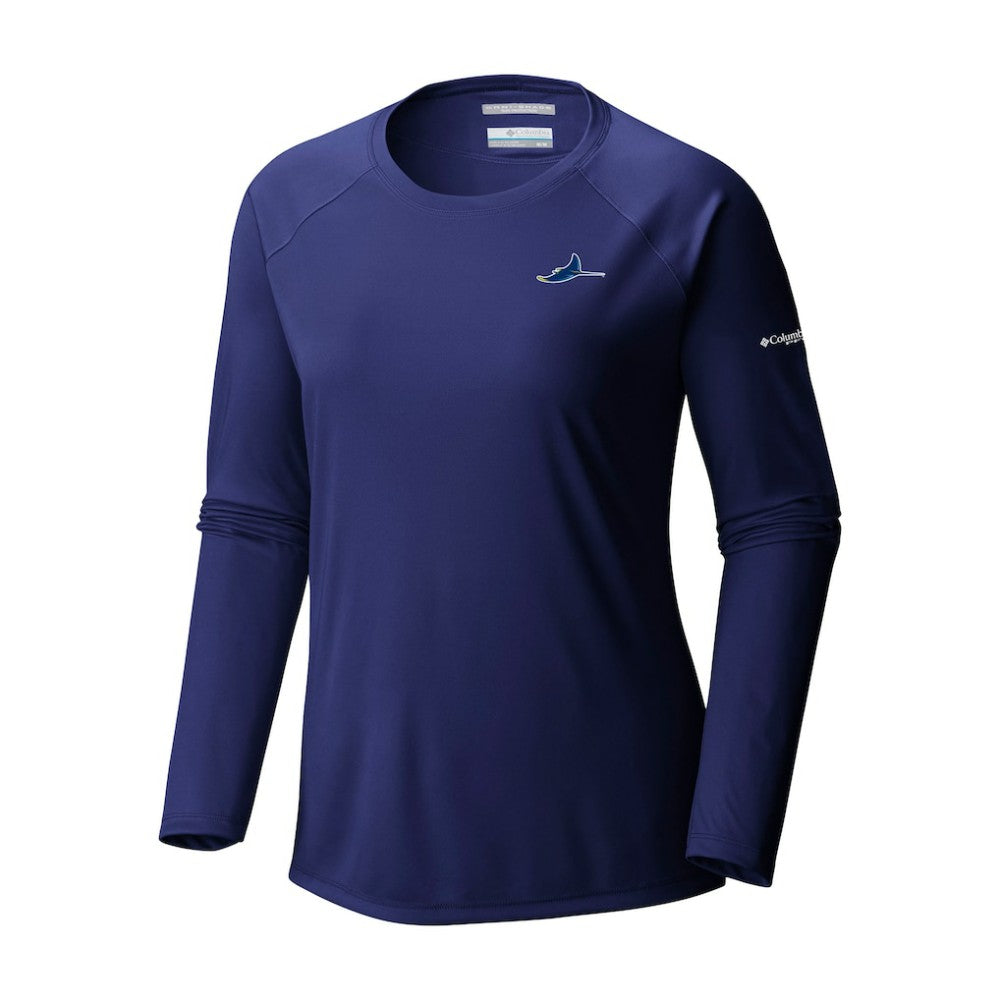 Tampa Bay Rays Columbia Tidal Tee II Long Sleeve T-Shirt - Navy T-shirts