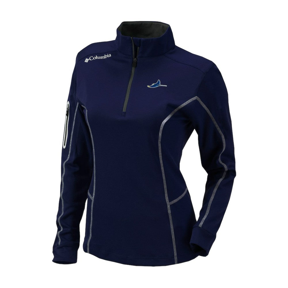 Tampa Bay Rays Columbia Shotgun Quarter-Zip Top - Navy Tops