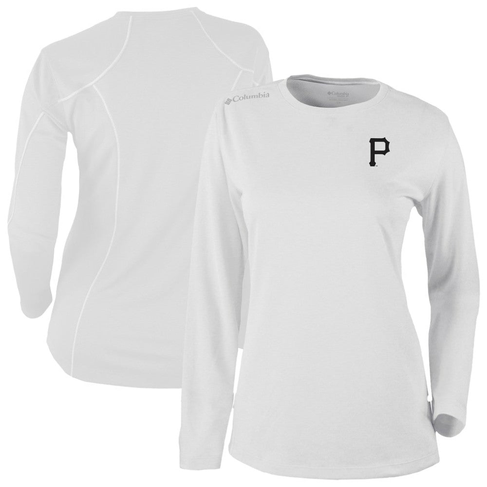 Pittsburgh Pirates Columbia Shotgun Long Sleeve T-Shirt - White T-shirts