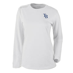 Tampa Bay Rays Columbia Shotgun Long Sleeve T-Shirt - White T-shirts