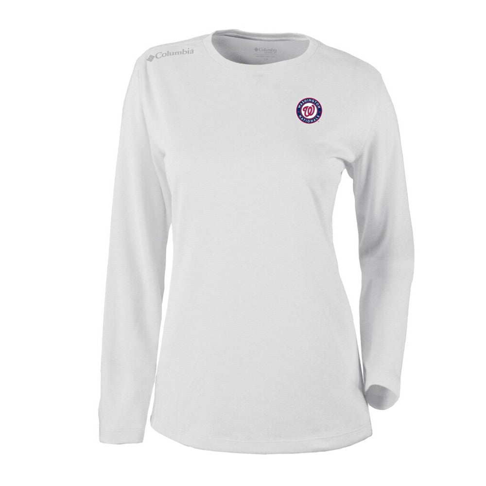Washington Nationals Columbia Shotgun Long Sleeve T-Shirt - White T-shirts