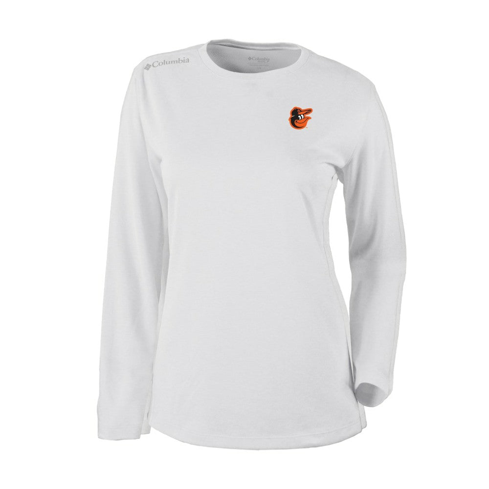 Baltimore Orioles Columbia Shotgun Long Sleeve T-Shirt - White T-shirts