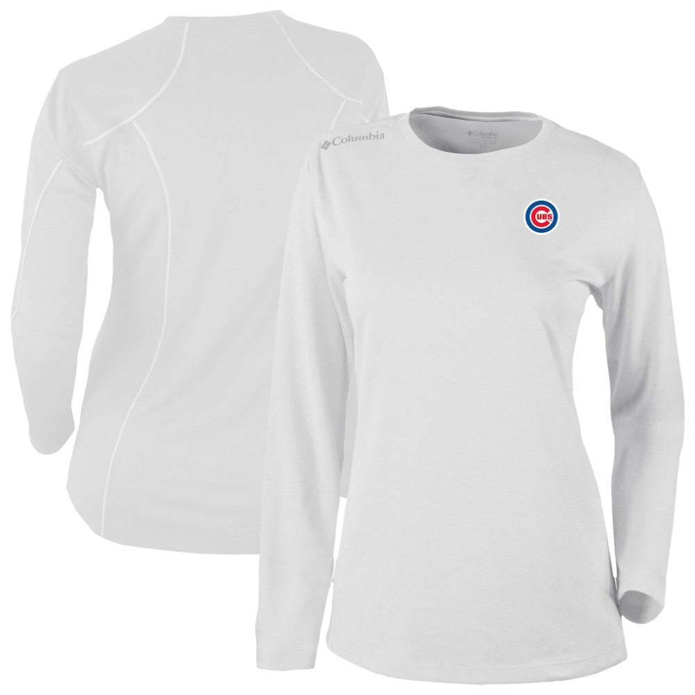 Chicago Cubs Columbia Shotgun Long Sleeve T-Shirt - White T-shirts
