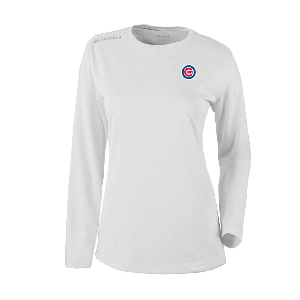 Chicago Cubs Columbia Shotgun Long Sleeve T-Shirt - White T-shirts