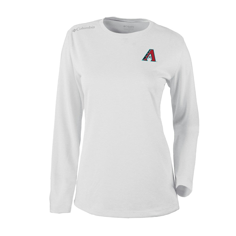 Arizona Diamondbacks Columbia Shotgun Long Sleeve T-Shirt - White T-shirts
