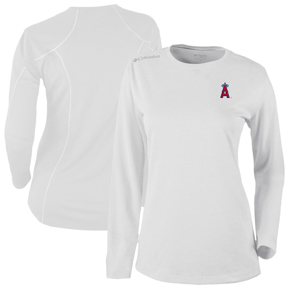Los Angeles Angels Columbia Shotgun Long Sleeve T-Shirt - White T-shirts