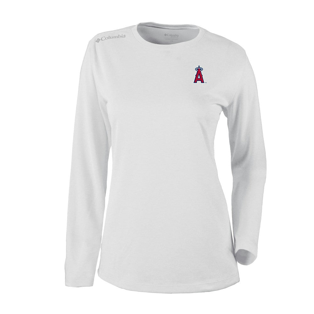 Los Angeles Angels Columbia Shotgun Long Sleeve T-Shirt - White T-shirts