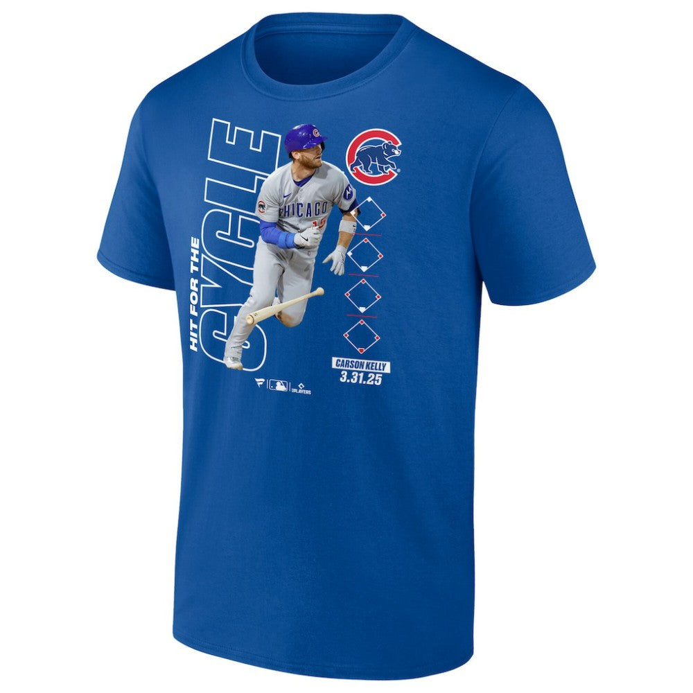Carson Kelly Chicago Cubs Hit For The Cycle T-Shirt - Royal T-shirts