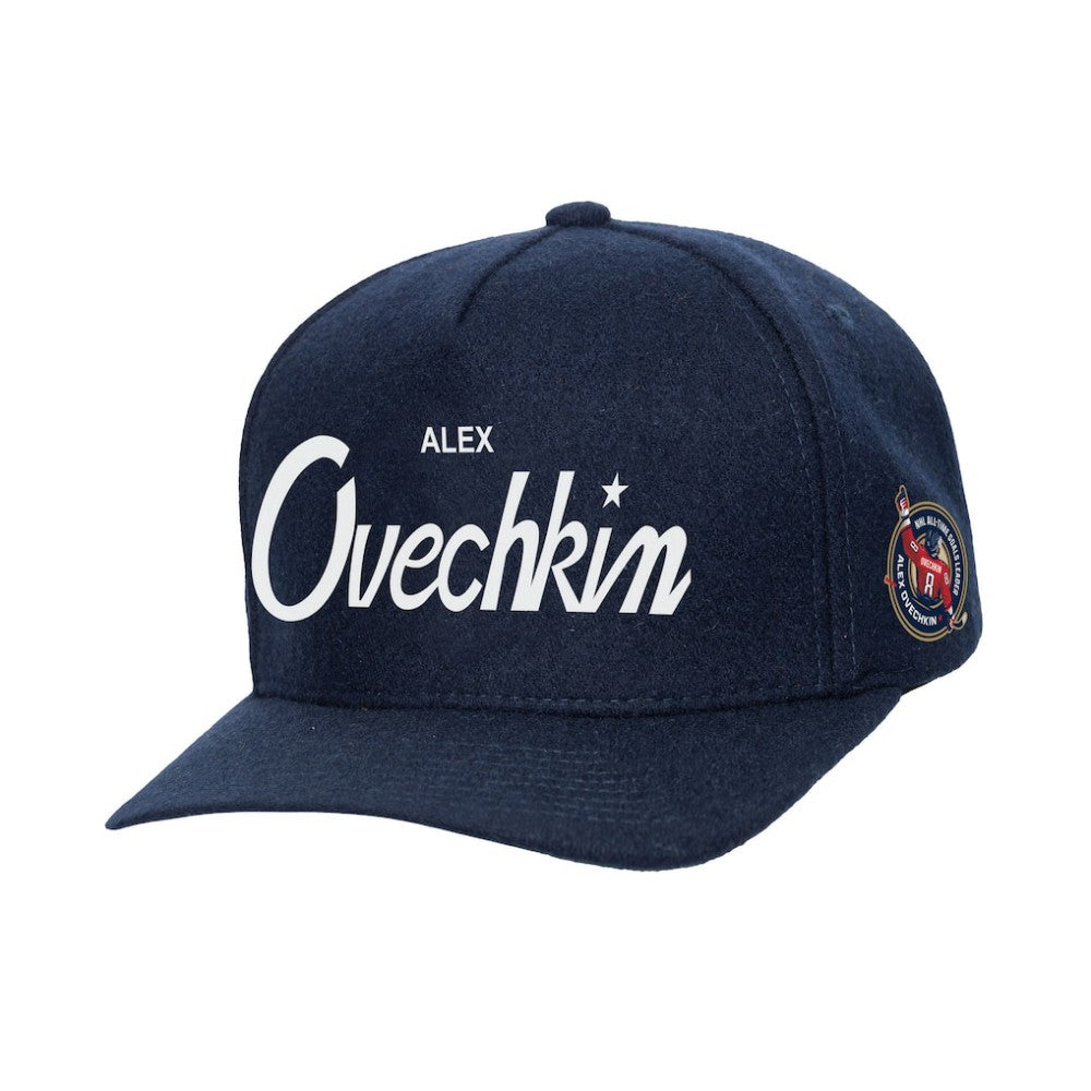 NHL Alexander Ovechkin Washington Capitals Mitchell & Ness All Time Goals Pro Crown Adjustable Hat - Navy