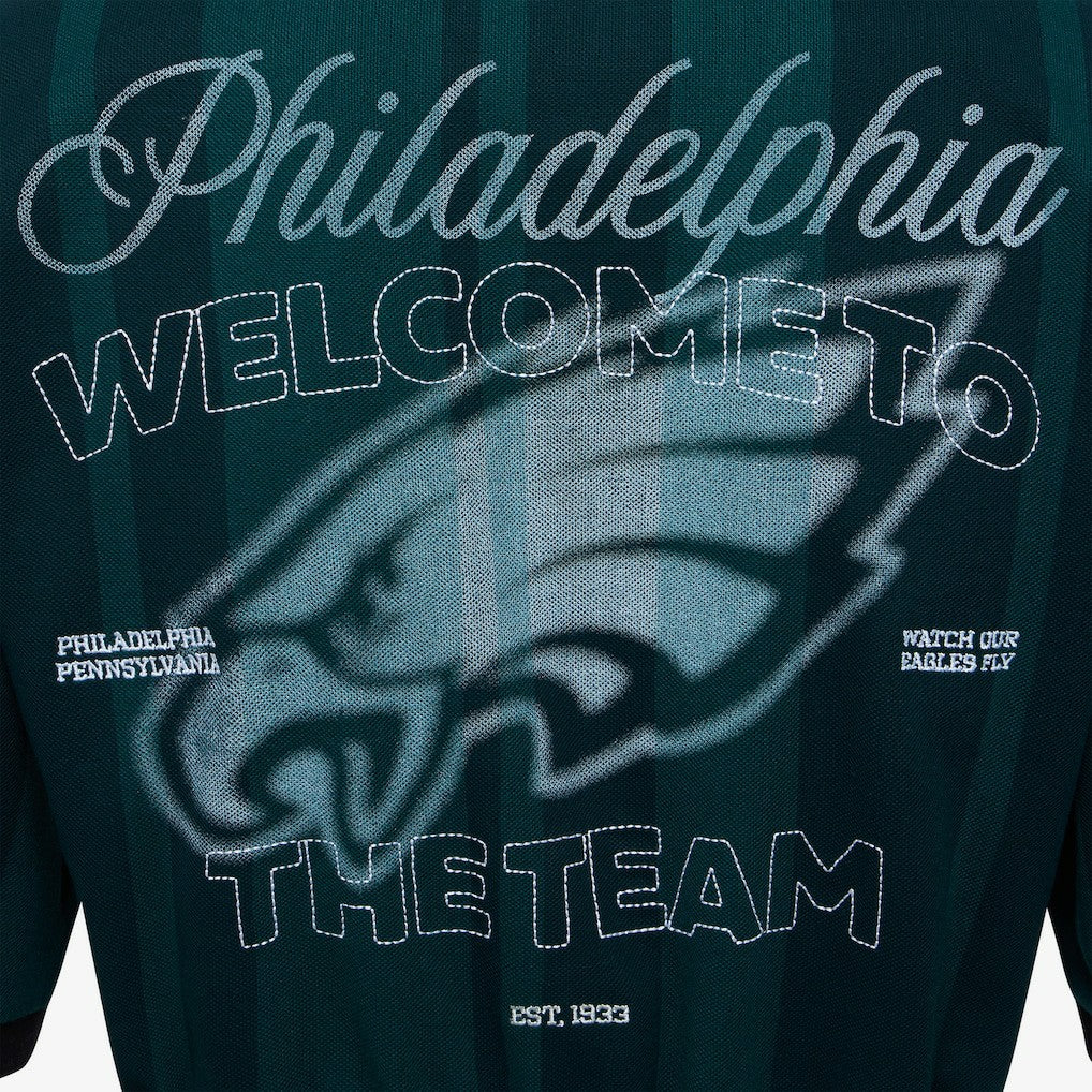 Philadelphia Eagles Off Season Women's Rugby T-Shirt Midnight Green